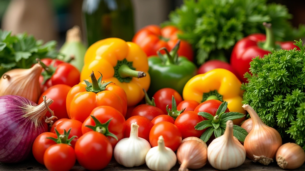 Ingredientes locais portugueses para cozinha vegetariana